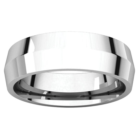 Sterling Silver 6mm Knife Edge Comfort Fit Band, Size 11