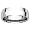 Sterling Silver 6mm Knife Edge Comfort Fit Band, Size 11