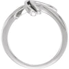 14k White Gold Freeform Ring, Size 7