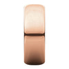 14k Rose Gold 7mm Half Round Band, Size 8