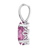 14k White Gold Pink Tourmaline Pendant