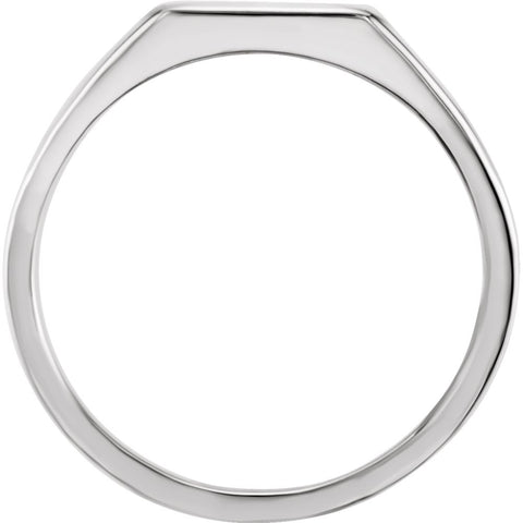 Sterling Silver Signet Ring, Size 11