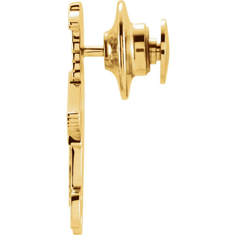 14k Yellow Gold Little Red Tricycle Lapel Pin
