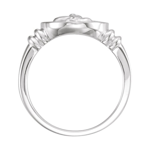 Sterling Silver Angle Ring, Size 7