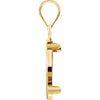 14k Yellow Gold 14x1mm Tab Back Frame Pendant for 1/20 Ounce Chinese Panda Coin