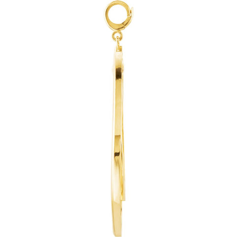14k Yellow Gold Open Silhouette Pendant