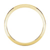 14k Yellow Gold 3mm Flat Tapered Band, Size 10