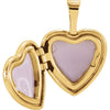 Gold Plated & Sterling Silver First Communion Heart Locket