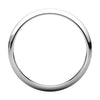 Sterling Silver 2.5mm Half Round Band, Size 7