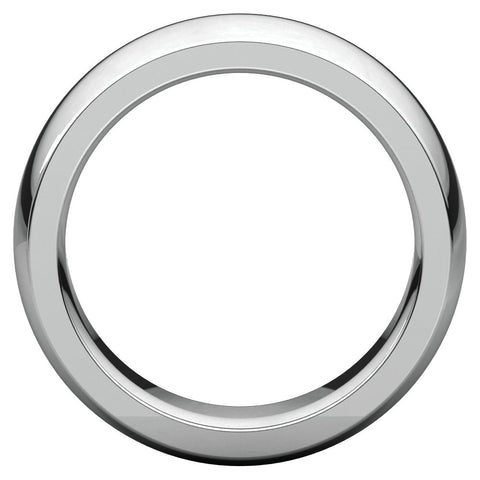 14k White Gold 7mm Heavy Comfort Fit Band, Size 9
