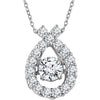 14k White Gold 3/8 ctw. Diamond 16-18-inch Mystara« Necklace