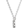 Platinum 1/8 CTW Diamond 16" Necklace