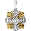 1/4 CTTW Natural Yellow and White Diamonds Pendant in 14k Yellow Gold