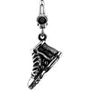 Sterling Silver High Top Sneaker Charm