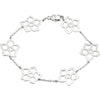 Forget Me Not Bracelet in Sterling Silver