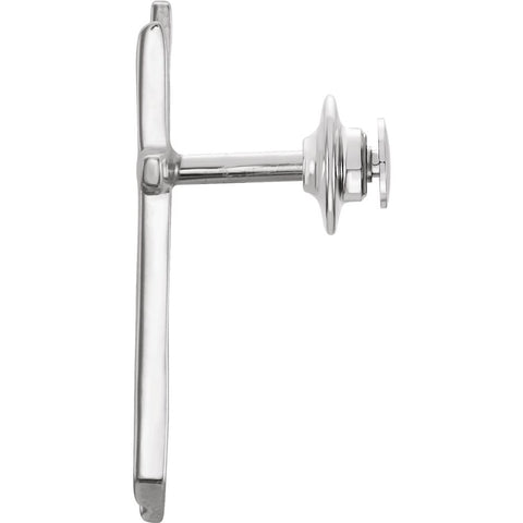 Sterling Silver Methodist Cross Lapel Pin
