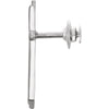 Sterling Silver Methodist Cross Lapel Pin