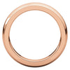10k Rose Gold 4mm Heavy Comfort Fit Band, Size 8