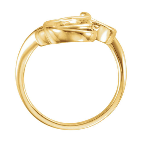 14k Yellow Gold Freeform Ring, Size 7