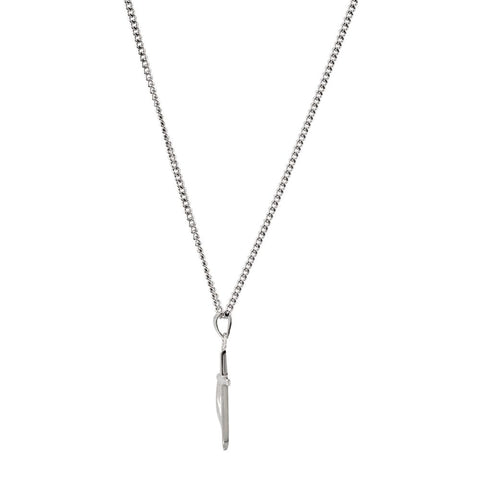 Sterling Silver 19x10mm Methodist Cross 18" Necklace with Box