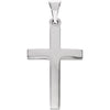 Sterling Silver 27.5x13.9mm Cross Pendant