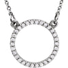 14k White Gold 1/6 ctw. Diamond 16-inch Necklace