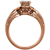 14k Rose Gold 5/8 CTW Diamond Engagement Ring , Size 7