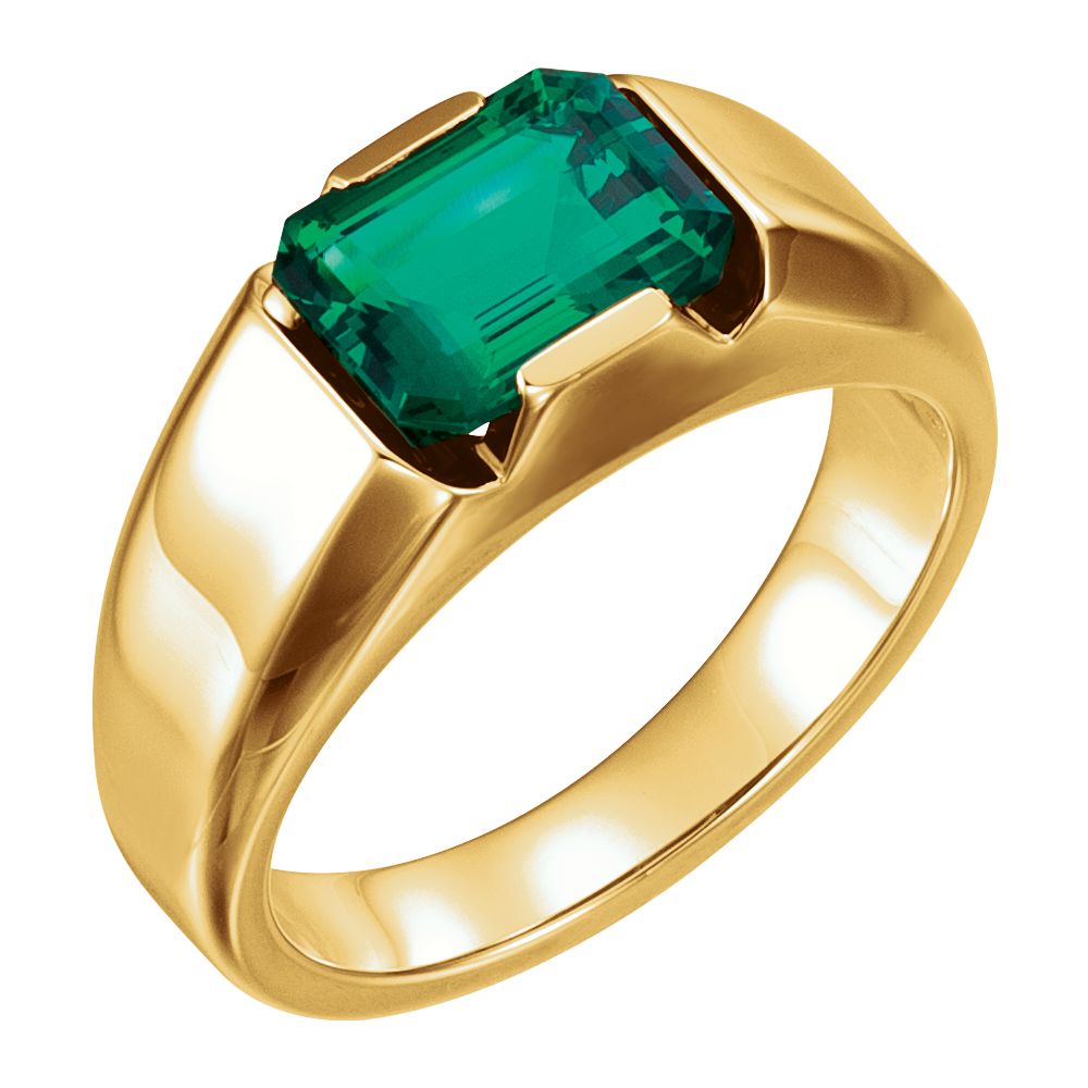 Riserva Emerald Cut Platinum Men's Ring