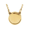 14K Yellow Gold Concave 18-Inch Necklace