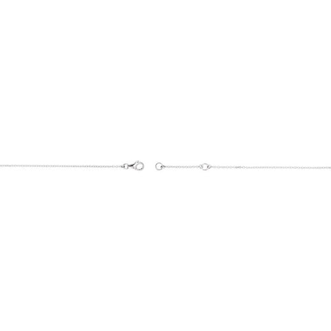 14k White Gold 1/6 CTW Diamond Double Sideways Cross 8" Bracelet