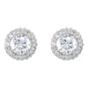 14k White Gold 1 1/3 CTW Diamond Earrings