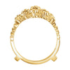 14k Yellow Gold Ring Guard, Size 6