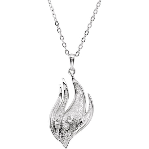 Sterling Silver Cubic Zirconia Refiner's Fire 18" Necklace