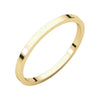 14k Yellow Gold 1.5mm Flat Band, Size 8
