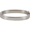 Hinged Bangle Bracelet in Sterling Silver