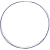 Stainless Steel/Purple-Coated 7-Strand Cable 18-Inch Chain With 14K White Gold Clasp