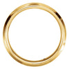 14k Yellow Gold 6mm Beveled Edge Band with Satin Finish Size 11.5