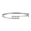 3-Stone Bangle 5/8 CTTW Diamond Bracelet in 14k White Gold