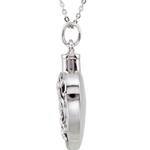Sterling Silver Forever Loved Ash Holder 18" Necklace