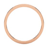 14k Rose Gold 2mm Flat Band, Size 8