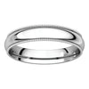 Sterling Silver 4mm Milgrain Comfort Fit Band, Size 7