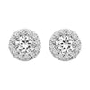 14k White Gold 2 3/8 CTW Diamond Fantasy™ Cluster Earrings