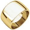 12.00 mm Half Round Band in 14K Yellow Gold ( Size 8.5 )