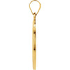 14k Yellow Gold 21.75mm Hollow Round St. Christopher Medal