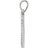 14k White Gold 1/3 CTW Diamond Heart Pendant