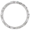 14k White Gold Emerald Anniversary Band Size 7