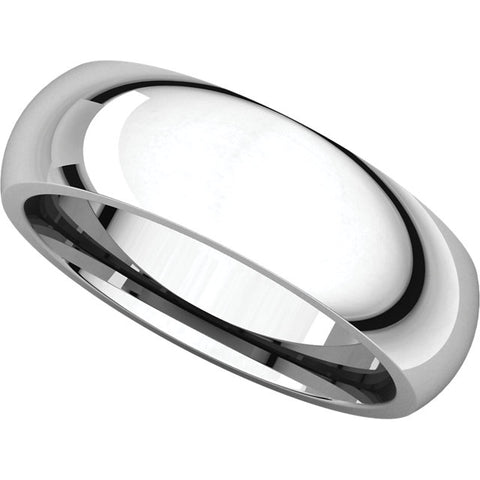 Continuum Sterling Silver 6mm Comfort Fit Band, Size 10