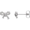 14k White Gold 1/5 ctw. Diamond Earrings