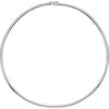 14k White Gold 3mm Omega 16" Chain