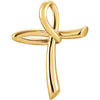 26.00x19.25 mm Cross Pendant in 14K Yellow Gold